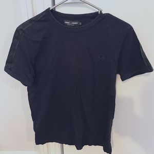 Fred Perry Mens Taped Ringer Tee, Small, Black